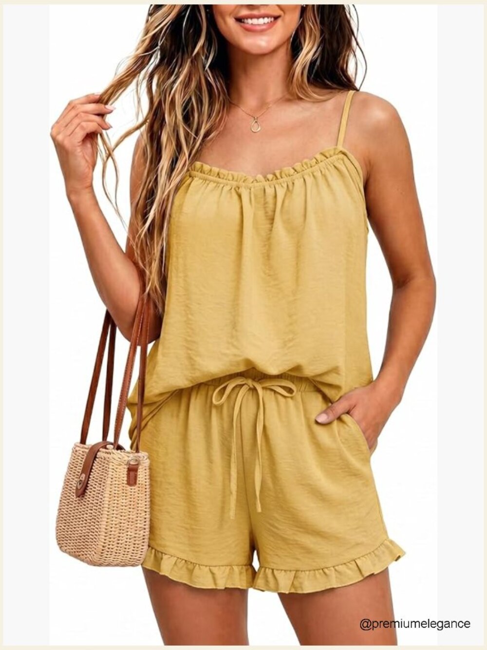 Women's 2 Piece Lounge Set Summer Outfits Tank Top Matching Short Set